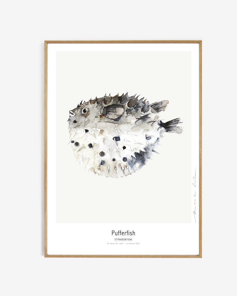 Puffers Series No. 3 Original Watercolor Impression Painting, retailer Pufferfish Animal Pet Home Wall Décor Hangings Gift