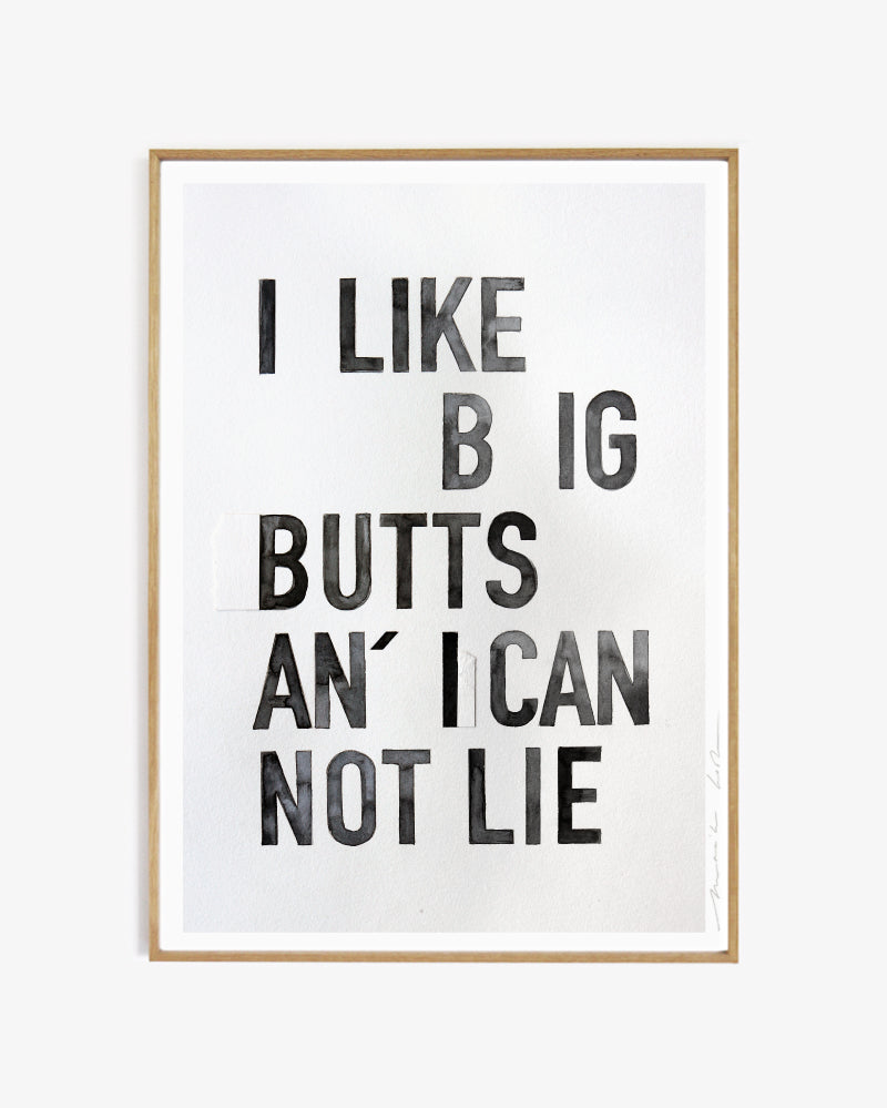 Art print Big butts My Deer Art Shop