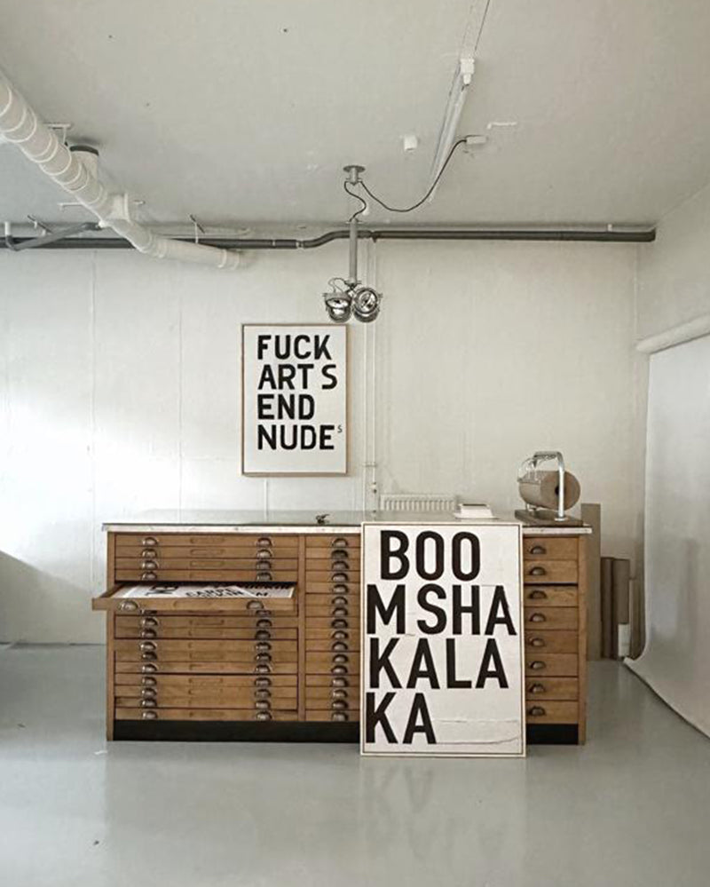 Typographic on canvas