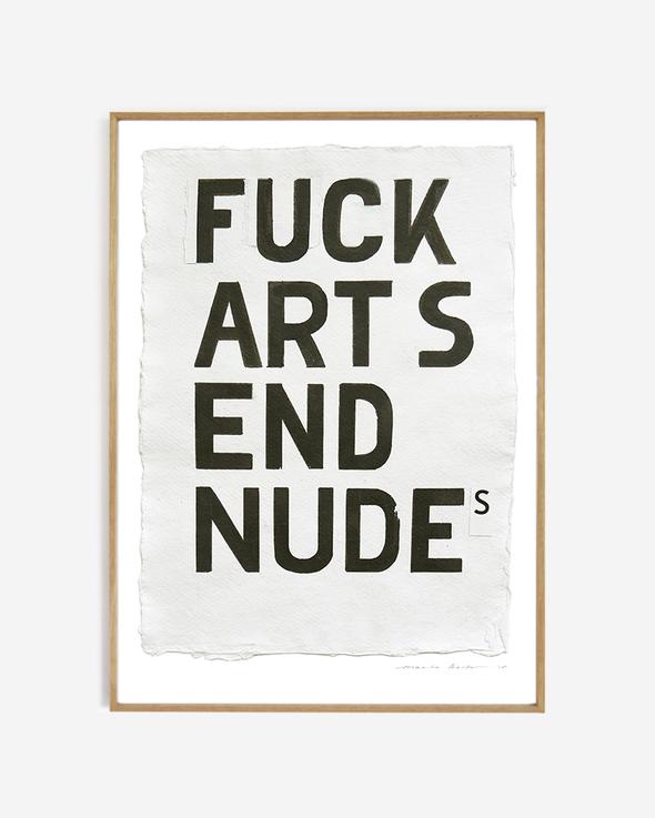 Typographic on canvas