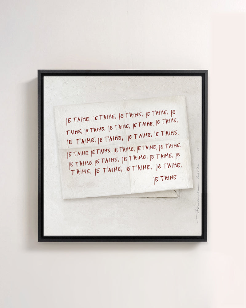 Fine-Art Canvas - Lettre d'Amour