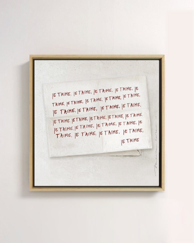 Fine-Art Canvas - Lettre d'Amour