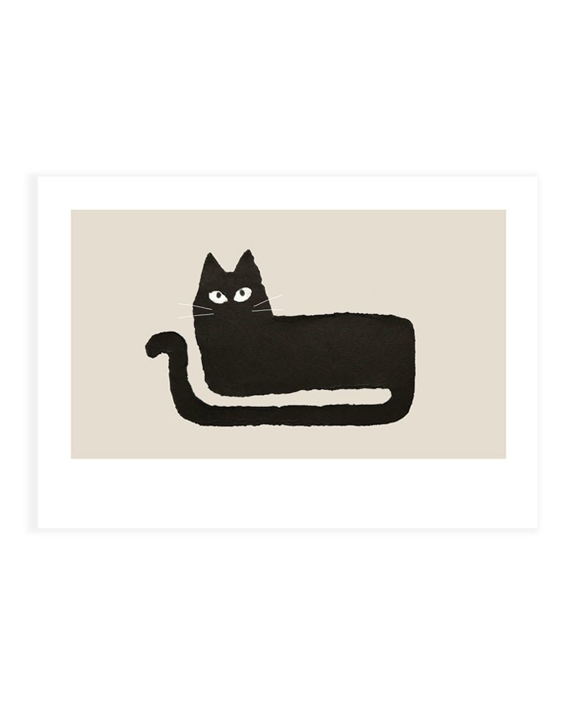 Le chat - postcard