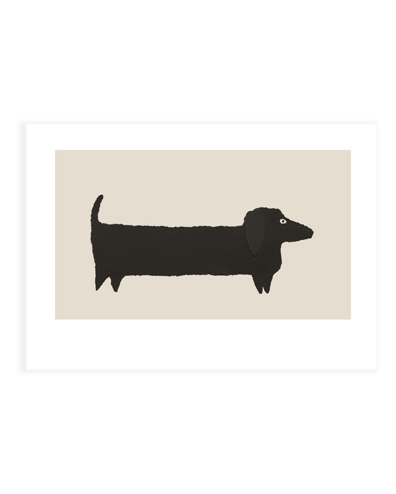 Le chien - postcard