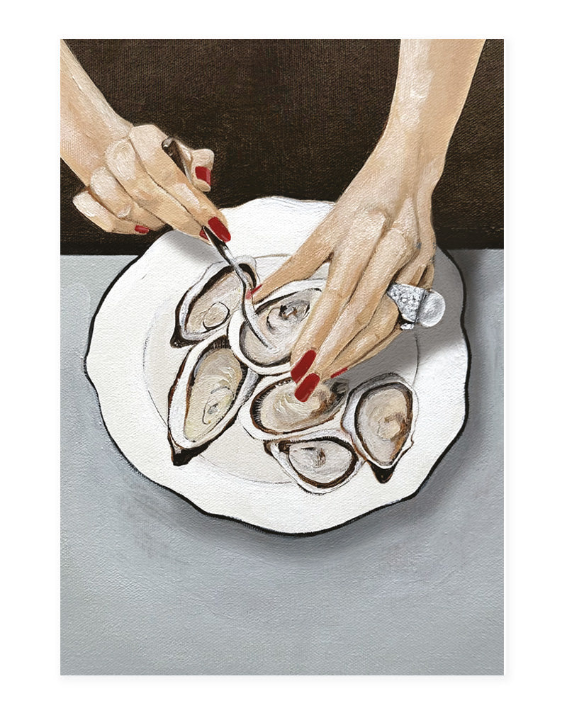 Ohlala Oysters - postcard