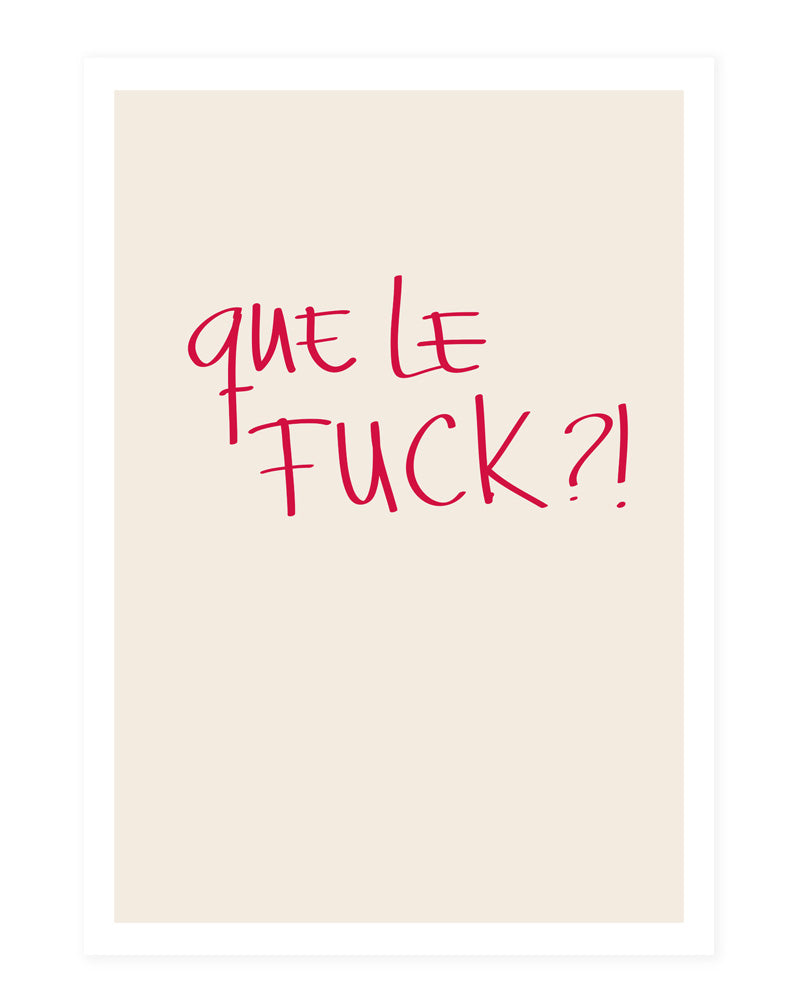 Que le fuck, summer - postcard