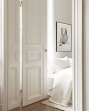 Art print - Femme avec livre, blue