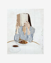 IXXI - Femme avec livre, blue