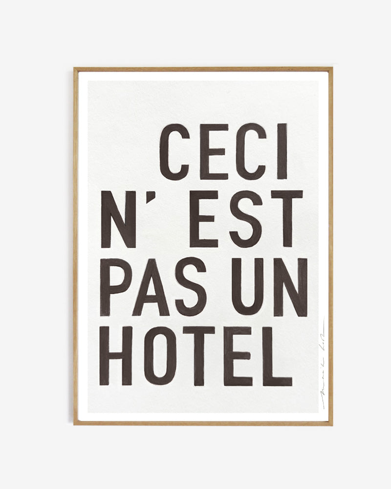 Art print - Hotel, black