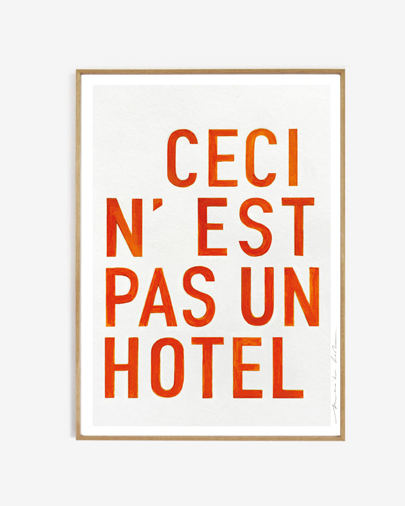 Art print - Hotel, orange