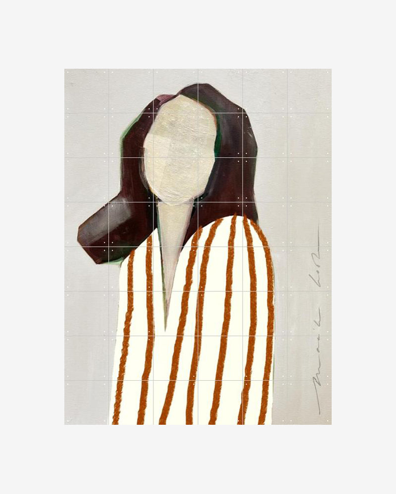 IXXI - Lady in stripes, orange