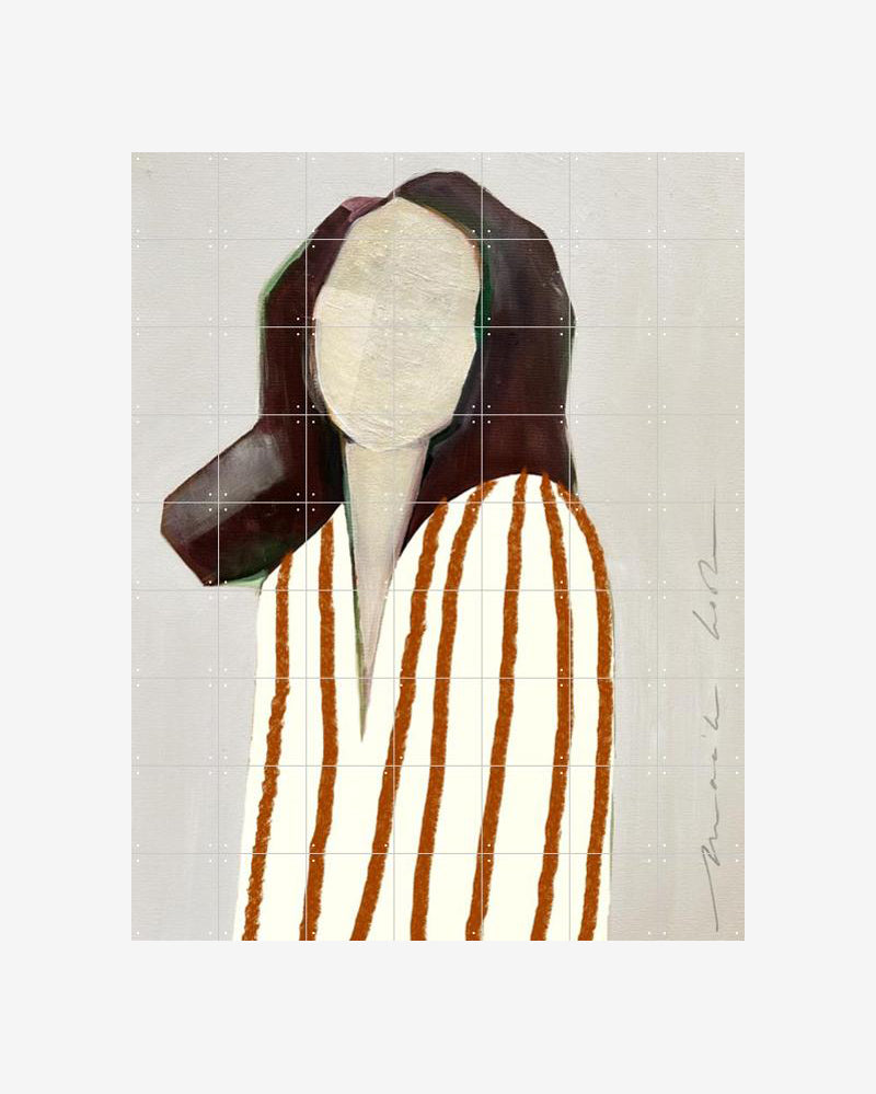 IXXI - Lady in stripes, orange