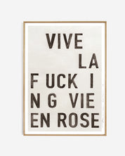 Art print - La vie en rose, black