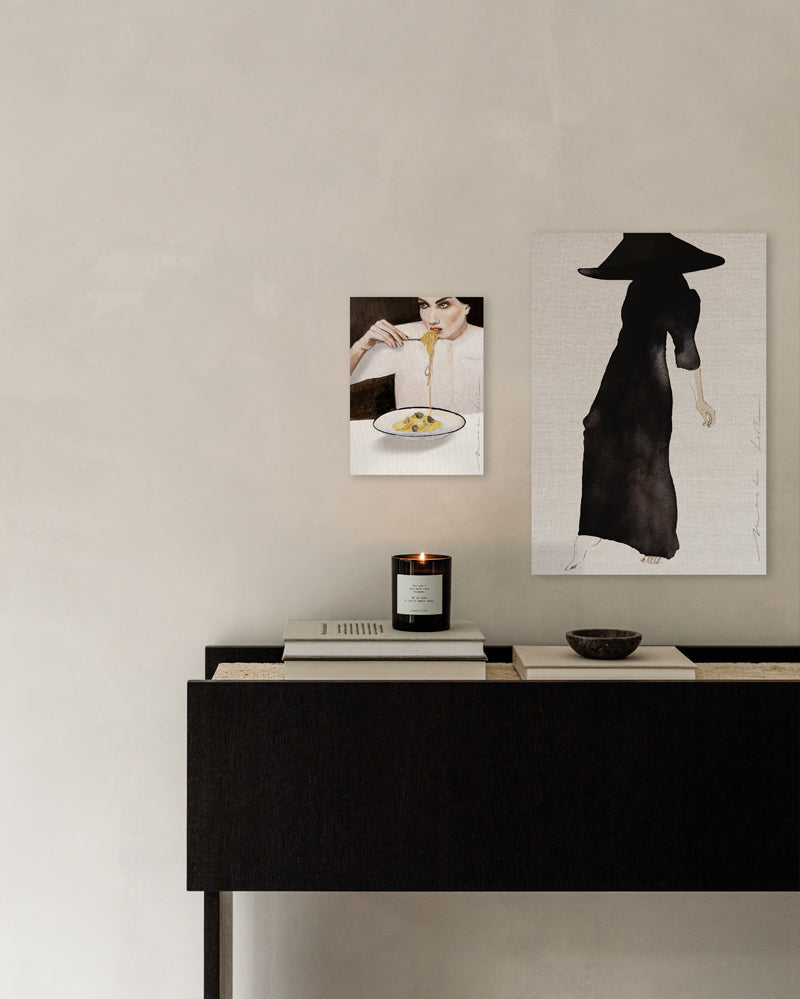 SUMMER STOCK SALE | Gallery Bond 75 x 100 cm - Black dress
