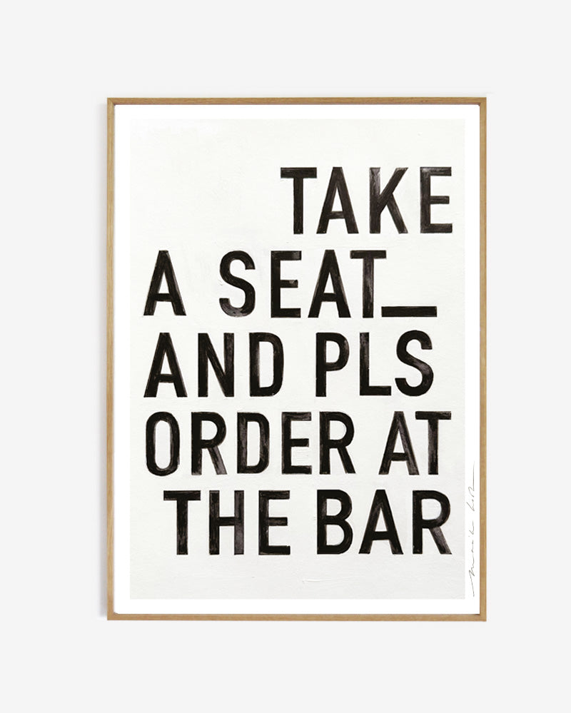 Art print - order at the bar