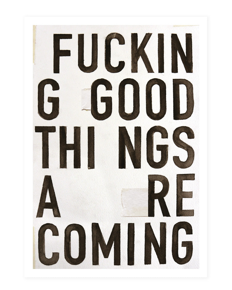 Good things - postcard