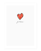 je t'aime - postcard
