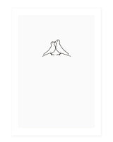 love birds - postcard