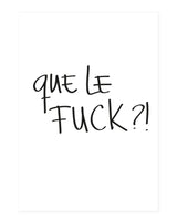 Que le fuck - postcard
