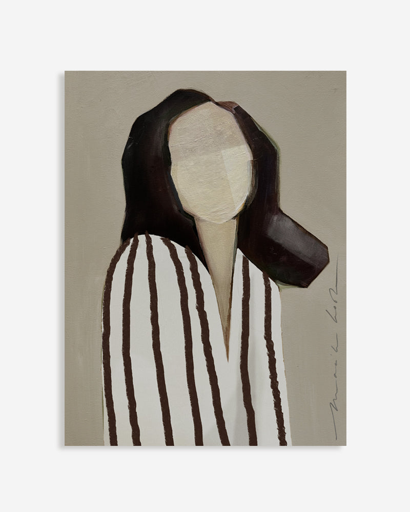 Fine-art Acryl - Lady in stripes