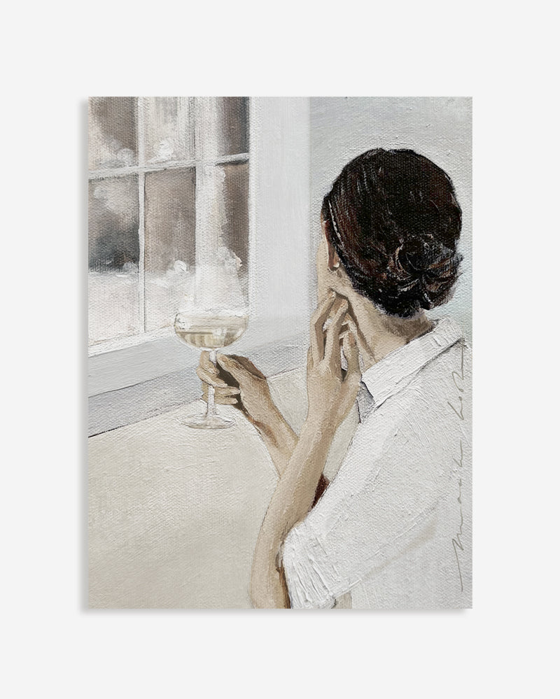 Fine-art Acryl - Woman in the window