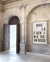 Fine-Art Canvas - La vie en rose, black