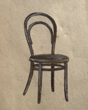 Original artwork 'vintage' Thonet no.1