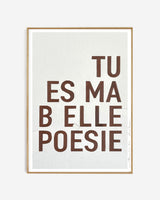 Perfectly Imperfect | Art print 30 x 40 cm - Poésie, brown