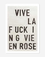 La vie en rose, black - postcard