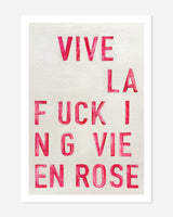 La vie en rose, roze - postcard