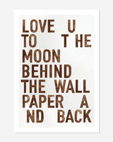 Wallpaper, brown - postcard