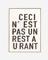 Art print - Restaurant, black