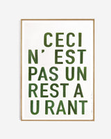 Art print - Restaurant, green