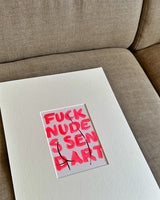 Original - 'send art' fluor coral