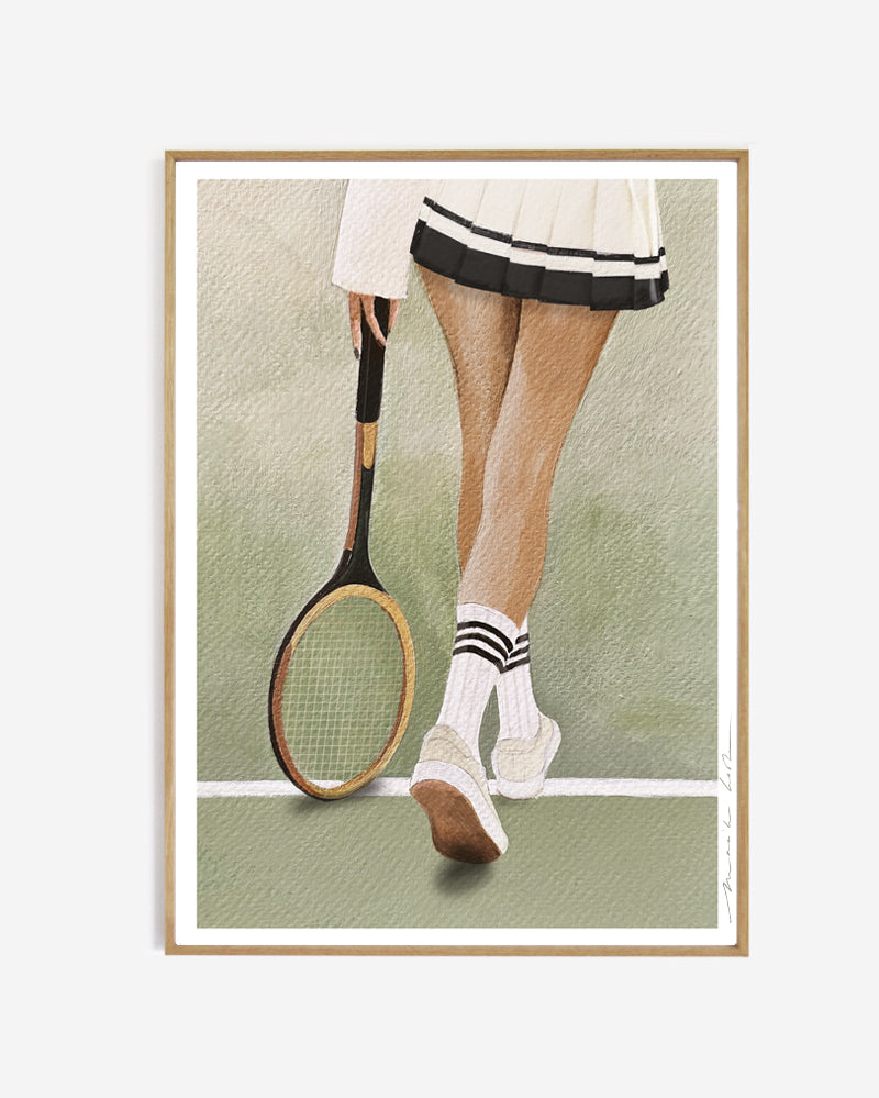 Art print - Tennis sur Gazon