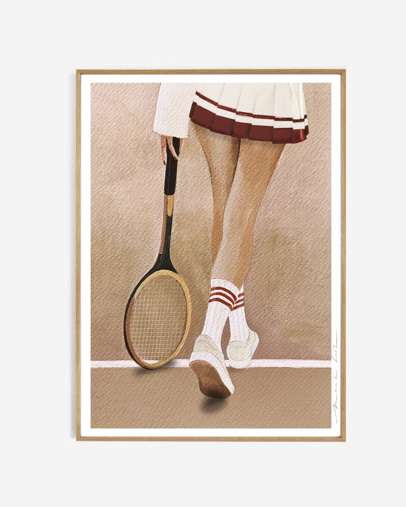 Perfectly Imperfect | Art print 30 x 40 cm - Tennis sur Terre Battue
