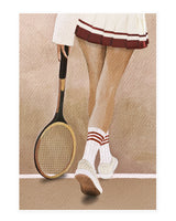 Tennis sur Terre Battue - postcard