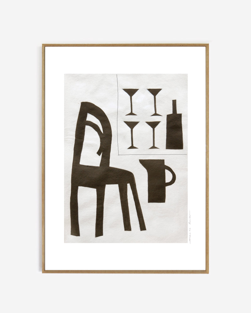 Art print - Sur la terrasse