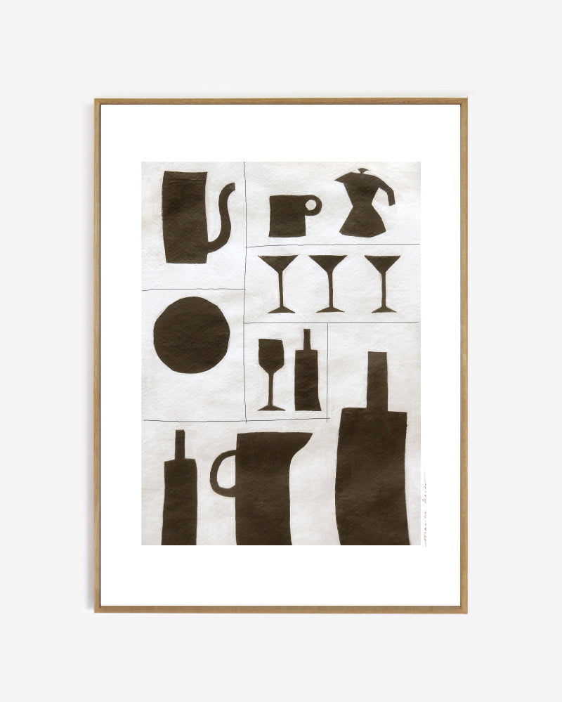 Art print - Boire un verre