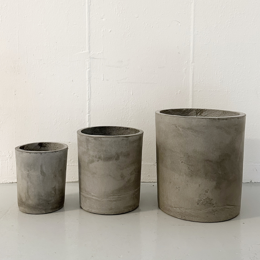 Concrete pot zonder schotel