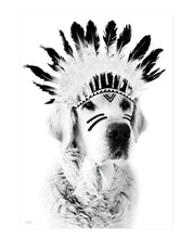 Hero  // Golden Wolf - 50 x 70 cm
