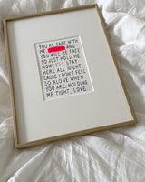 Special - Custom art 'holding me tight'