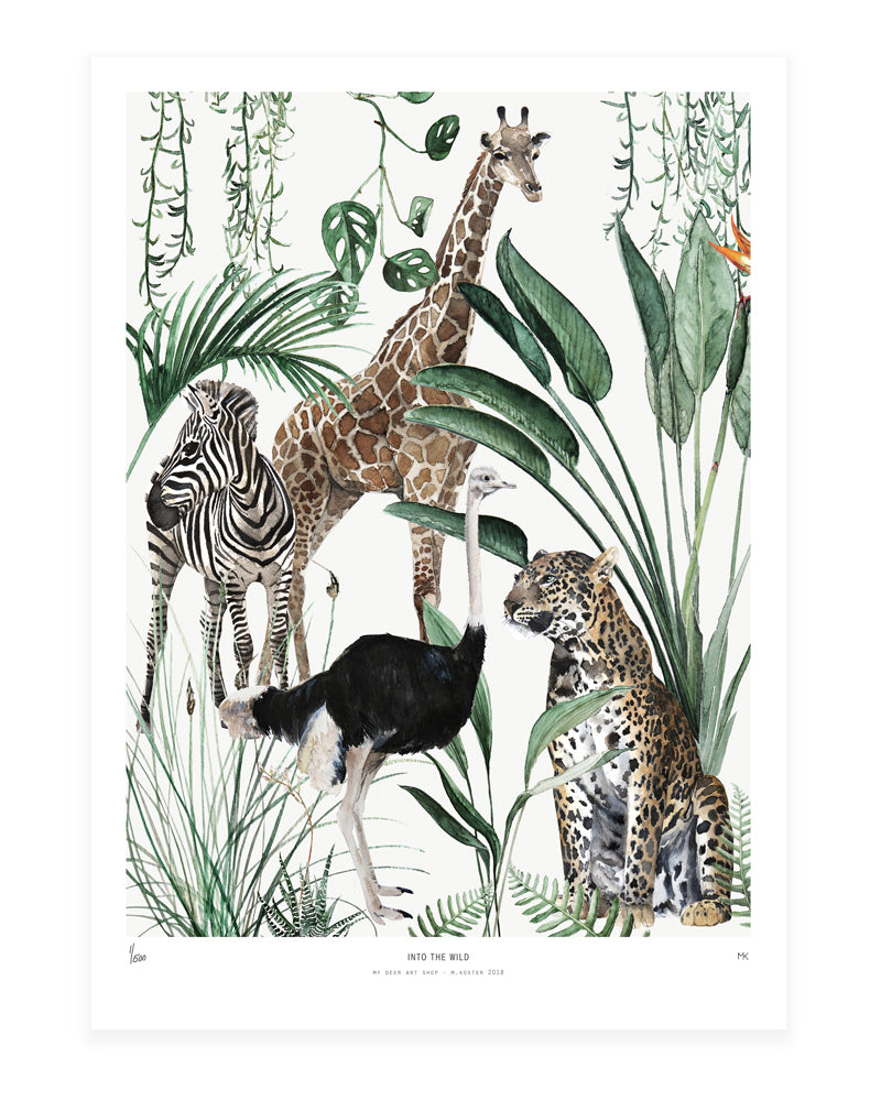 Photopaper Art print 60 x 90 cm - Into the wild
