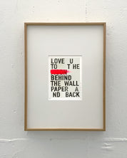 Special - Love you behind the wallpaper 'coral'