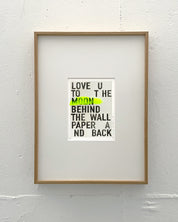 Special - Love you behind the wallpaper 'yellow'