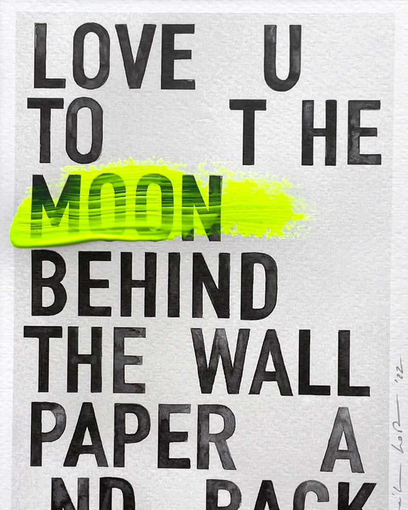 Special - Love you behind the wallpaper 'yellow'