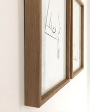 ALUMINIUM FRAME WITH OAK FINISH