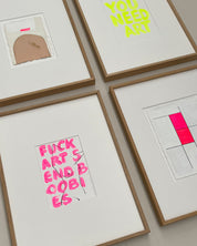 Original - 'send boobies' fluor pink