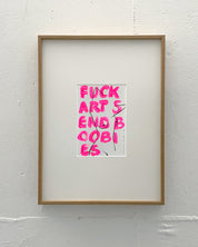 Original - 'send boobies' fluor pink